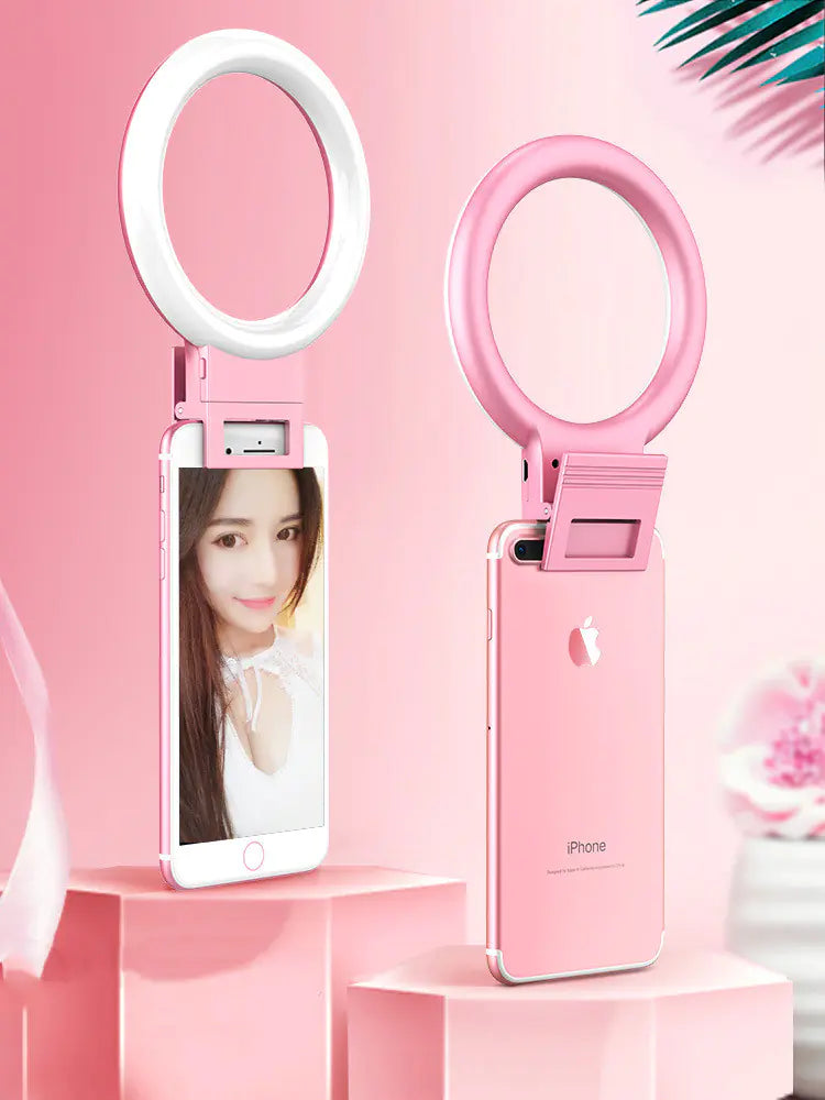 Mini HD Selfie Ring Light for Live Streaming & Photography