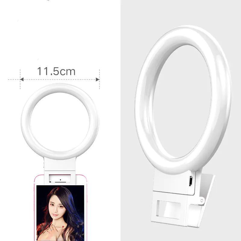 Mini HD Selfie Ring Light for Live Streaming & Photography